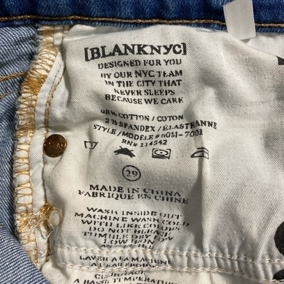BLANK NYC destroyed ripped torn jeans size 29 - Picture 9 of 9